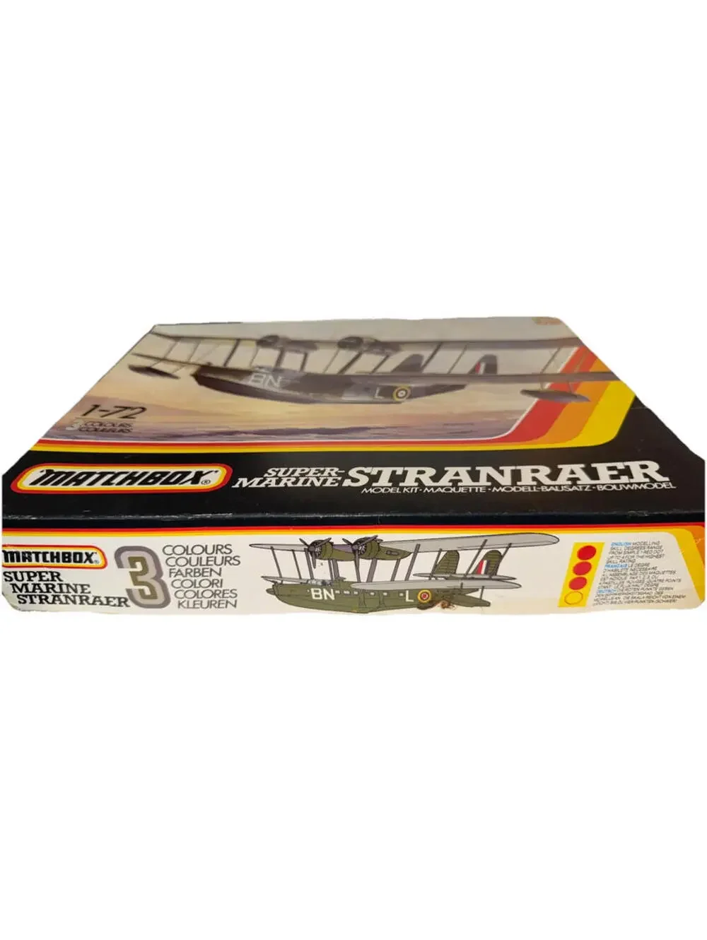 Matchbox Super-Marine Stranraer British Biplane Seaplane - Opened Box 1/72